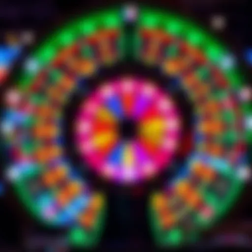 The vibrant Wheel of Fortune game display