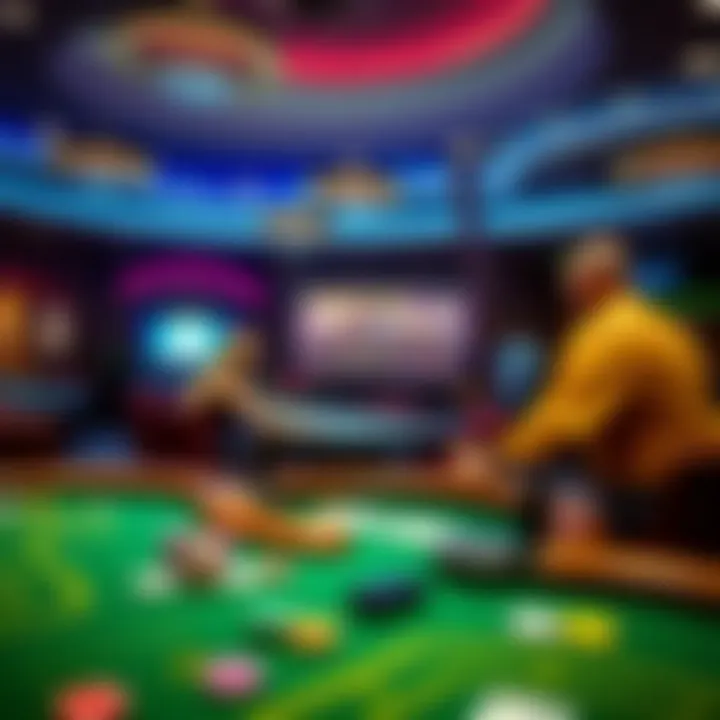 The Rise of Online Gambling Platforms An online gambling interface featuring various table games, showcasing engagement