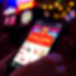 Showcasing the Encore Casino app interface on a smartphone