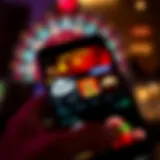 Interface of the Royal Panda Casino app displayed on a smartphone