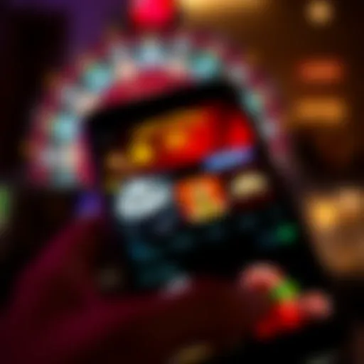 Interface of the Royal Panda Casino app displayed on a smartphone