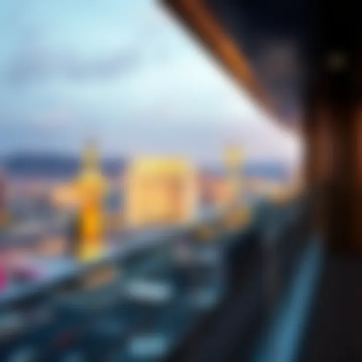 Breathtaking view from the Hangover Suite balcony overlooking the Las Vegas Strip