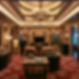 Luxurious interior of the Hangover Suite showcasing opulent decor and amenities