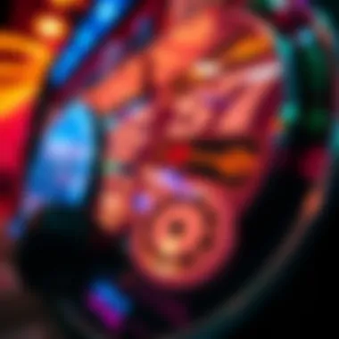 Visual representation of free spins in action