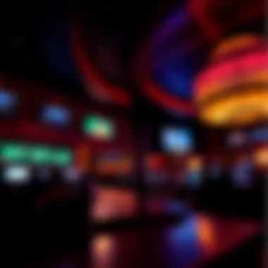 Interior view of the Hard Rock AC sportsbook with patrons engaging in betting