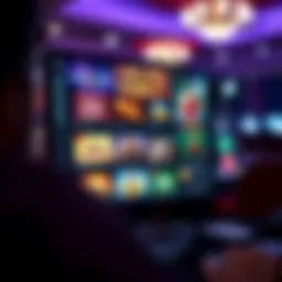 Digital interface showcasing various online gambling options