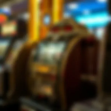 A vintage slot machine showcasing its mechanical reels and classic design.