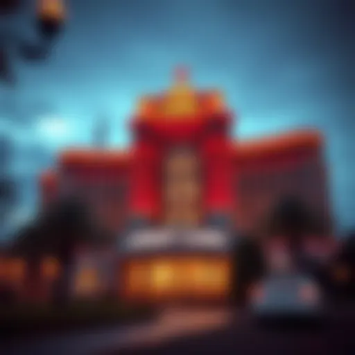 Architectural Grandeur of the Largest Casino Exterior view of the largest casino showcasing its architectural grandeur