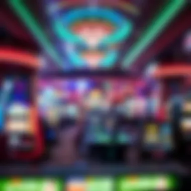 Interior gaming area filled with slot machines and table games