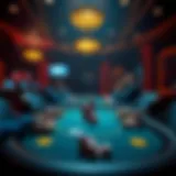 Realistic online poker table setup