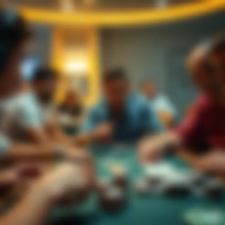 Dynamic Player Interaction in Online Poker Players engaging in online poker interaction