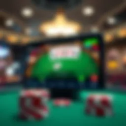 User interface of Poker Now app showcasing gameplay