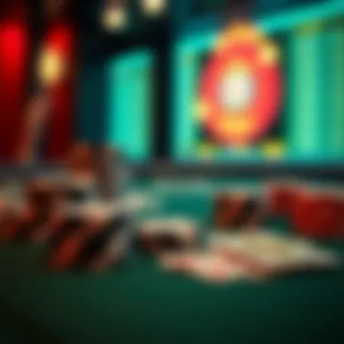 The Essentials of Poker: Chips and Cards Close-up of poker chips and cards on a table