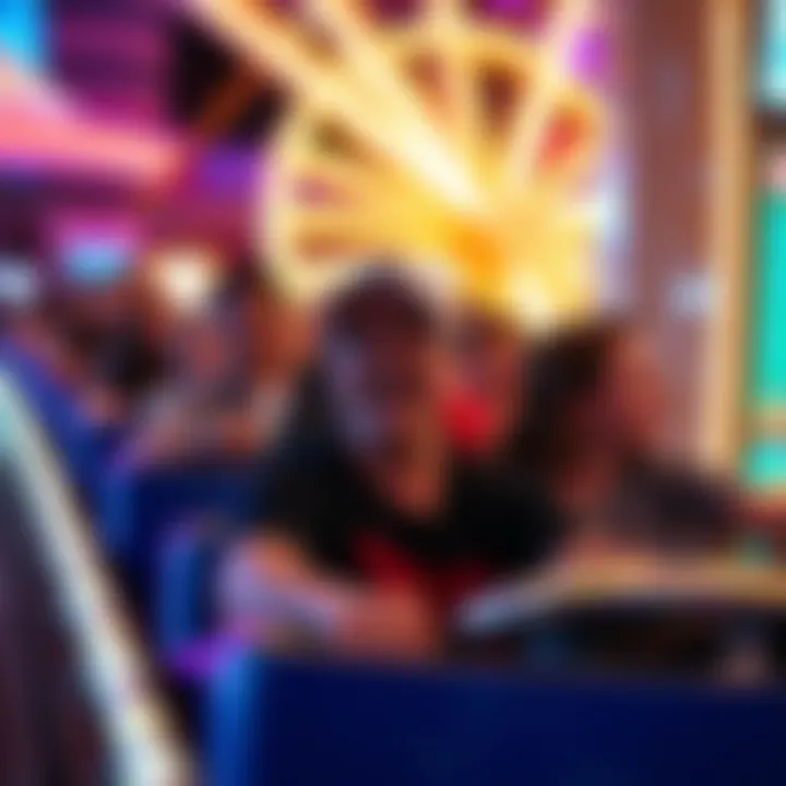 A close-up of riders enjoying the thrilling experience on the Rio Las Vegas ride, capturing their excitement.