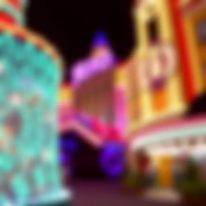 The dynamic exterior view of the Rio Las Vegas ride showcasing its vibrant colors and architectural design.