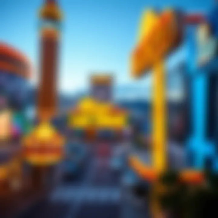 A panoramic view of the Las Vegas Strip featuring the Rio Las Vegas ride, highlighting its role in the tourist landscape.