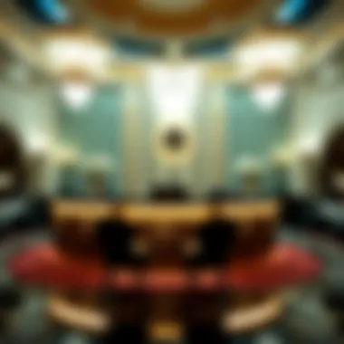 Luxurious concierge desk at Caesars Palace