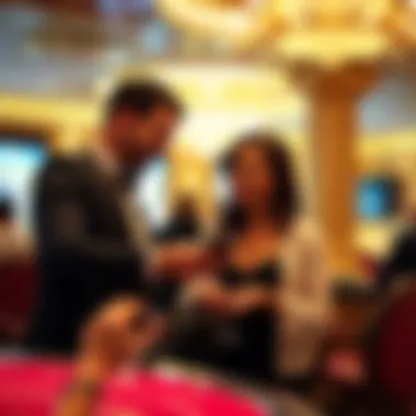 Guest receiving personalized service from a concierge