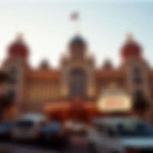 A historical view of the Sahara Casino showcasing its architectural grandeur
