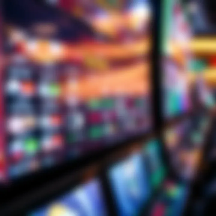 Diverse Betting Options at Wynn Sports Book A close-up of various sports betting options displayed on a digital interface