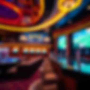 Luxurious Atmosphere of the Wynn Sports Book Interior view of the Wynn Sports Book showcasing the luxurious seating and large screens