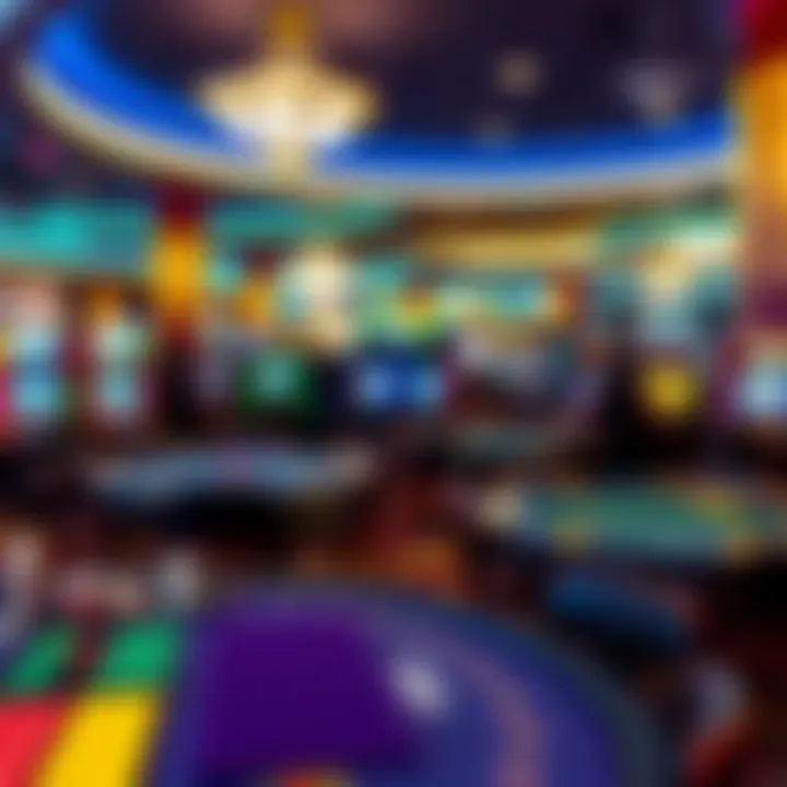 Exciting gaming floor showcasing various table games