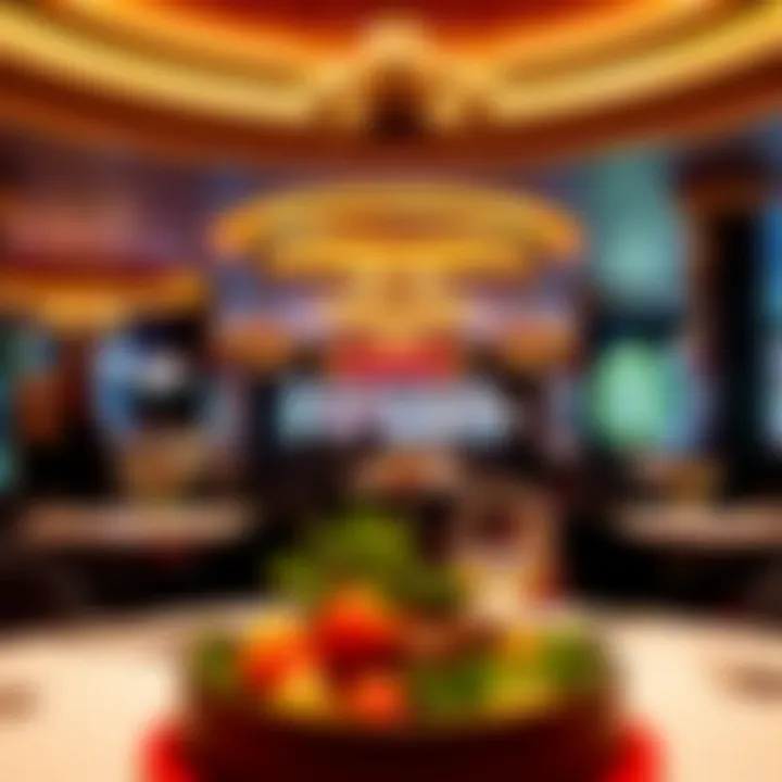 Gourmet dining options available at a top casino