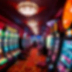 Vibrant casino floor with diverse gaming options