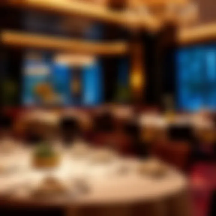 Elegant dining setup at Wynn Las Vegas