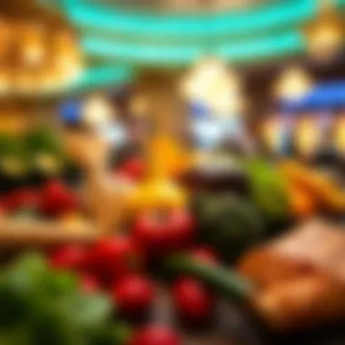 Local ingredients displayed, highlighting freshness