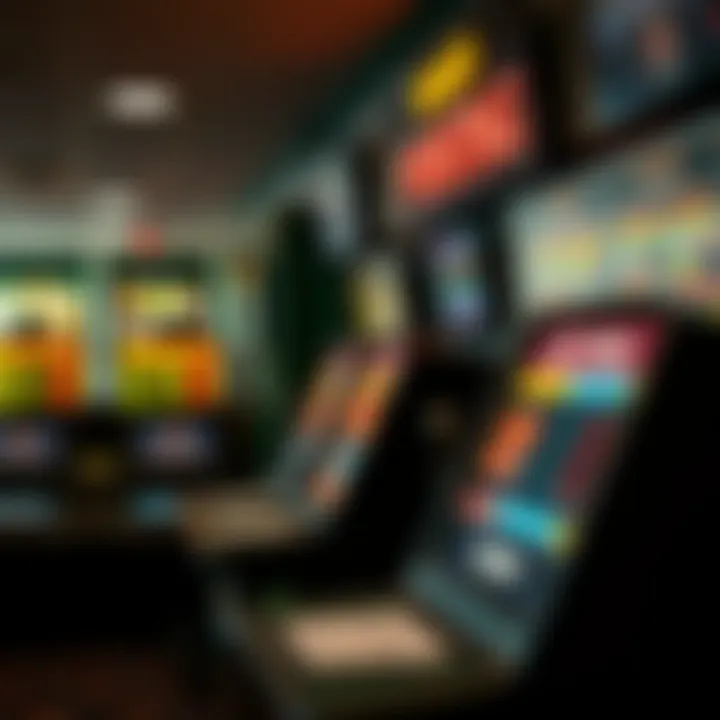 Betting kiosks at Fonner Park showcasing various wagering options available to patrons.