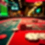 Understanding the Craps Table Craps table layout with chips and dice