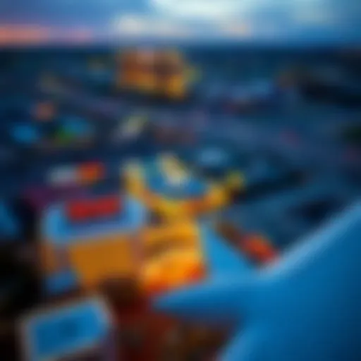 An aerial view of a Harrah's casino with a runway