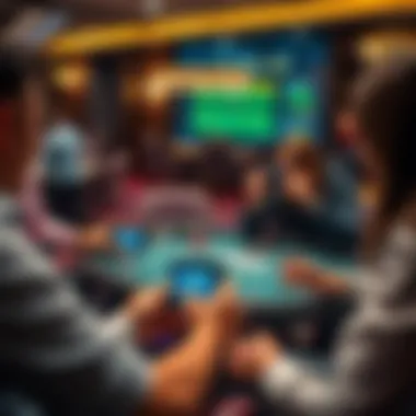 Players enjoying blackjack on their devices with diverse gameplay