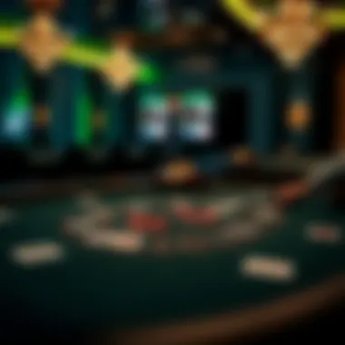 Virtual blackjack table showcasing an immersive gaming experience