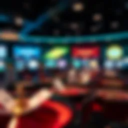 A digital representation of online casino games showcasing variety