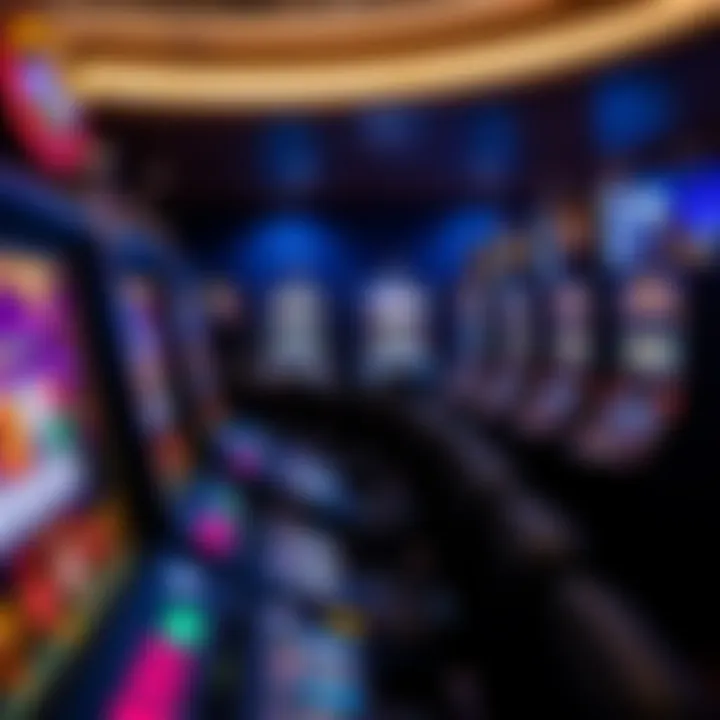 Diverse Slot Machine Selection Overview of various slot machines in the casino