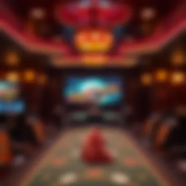 Creating an Inviting Atmosphere with Mood Lighting Mood lighting creating an inviting atmosphere in a poker room