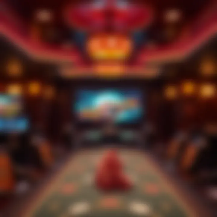 Creating an Inviting Atmosphere with Mood Lighting Mood lighting creating an inviting atmosphere in a poker room