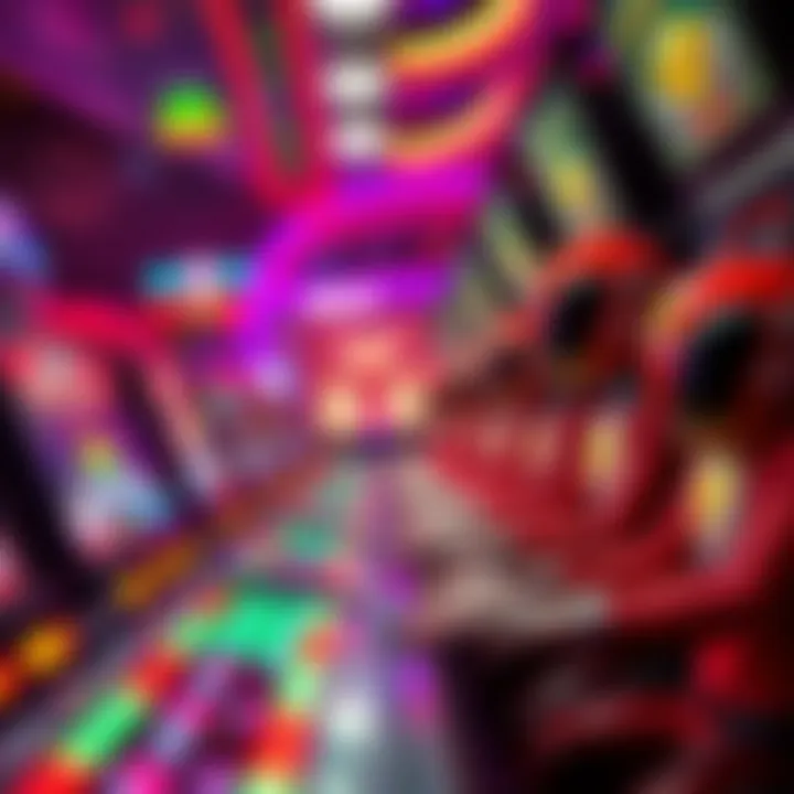 Vibrant Design of Invaders Return The vibrant design of Invaders Return from Planet Moolah showcasing alien characters