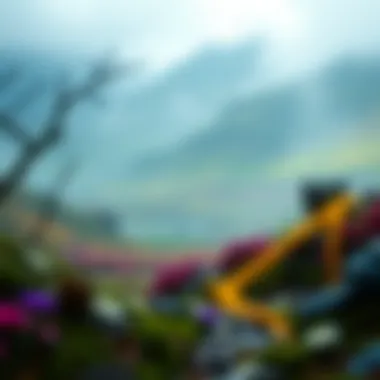 Enchanting Irish Landscapes and Folklore A vibrant scene of Irish landscapes with mythical elements