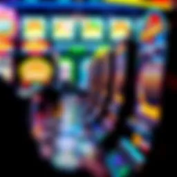 Jackpot Party game interface showcasing vibrant slot machines