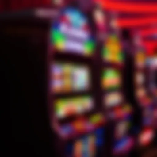 A vibrant Konami slot machine showcasing unique themes and features