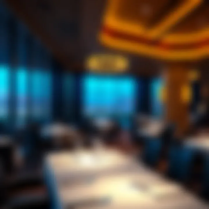 Elegant dining area with scenic views at Lake Las Vegas Casino