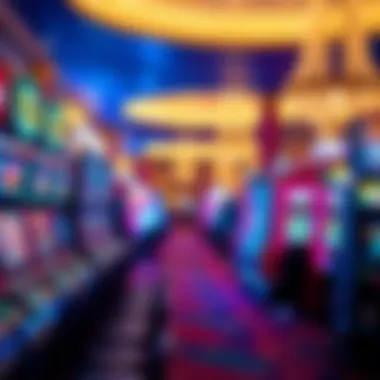 Exciting gaming floor at Lake Las Vegas Casino with vibrant atmosphere