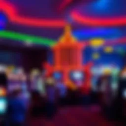 Scenic view of a Washington State casino bustling with activity