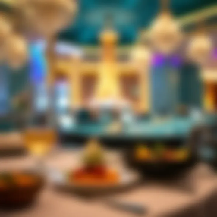 Gourmet Dining Experience in Las Vegas Gourmet dining setup featuring exquisite dishes