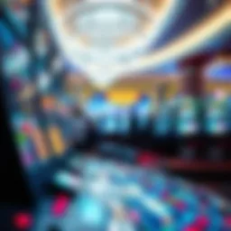 Futuristic gaming technology in casino environment