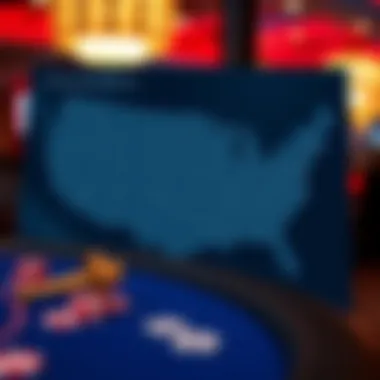 Map highlighting jurisdictions with distinct online gambling laws