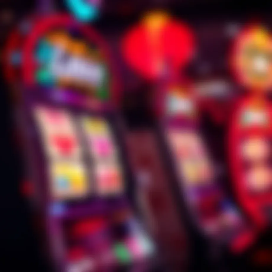 Artistic representation of a love-themed slot machine with vibrant colors